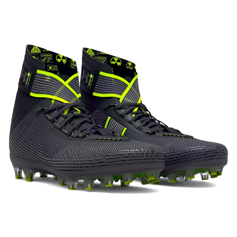 NIB Under Armour UA Men's Highlight MC Football Cleats Black Jet Gray Size 11
